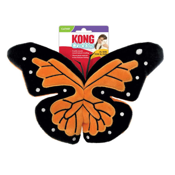 KONG Crackles Flutterz infused with KONG Premium North American Catnip.