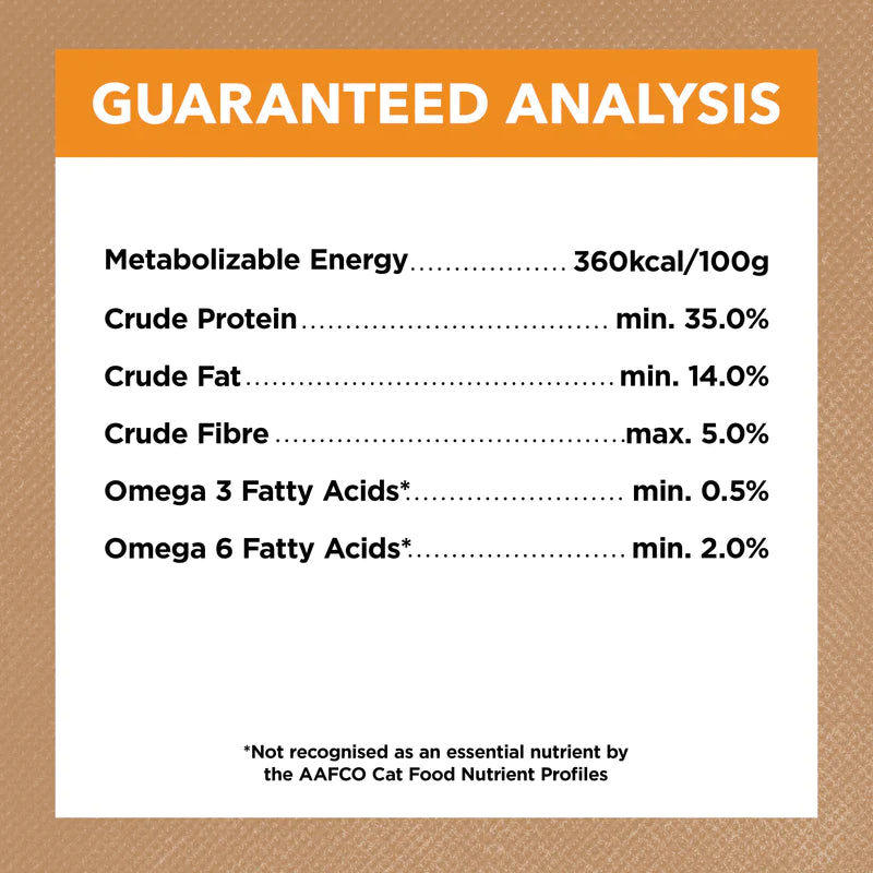 Guaranteed Analysis for Ivory Coat Grain-Free Chicken Adult Cat Food