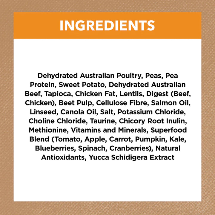 Written List of Ingredients in Ivory Coat Grain-Free Chicken Adult Cat Food