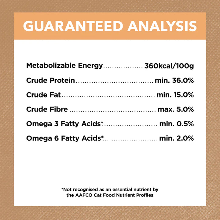  Guaranteed analysis information for Ivory Coat Grain Free Kitten Kibble