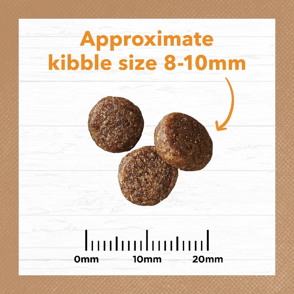 Kibble Size Chart for Ivory Coat Grain-Free Chicken Adult Cat Food