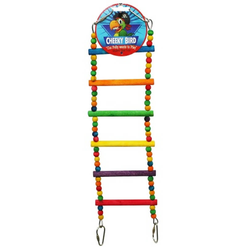 CHEEKY BIRD 6 STEP LADDER WITH BEADS