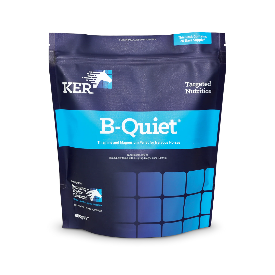 B-Quiet Pellets Packaging – Premium Calming Supplement for Horses