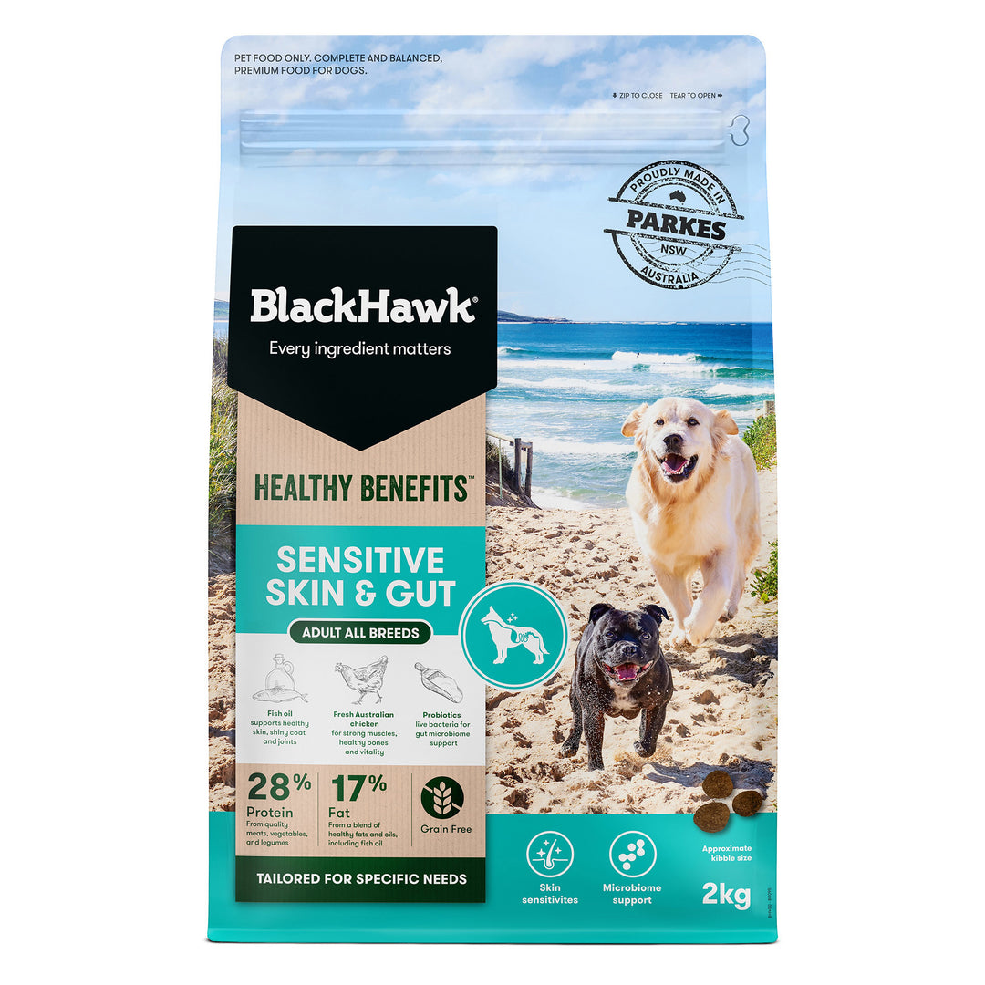 Black Hawk Healthy Benefits for Sensitive Skin & Gut 2kg Bag