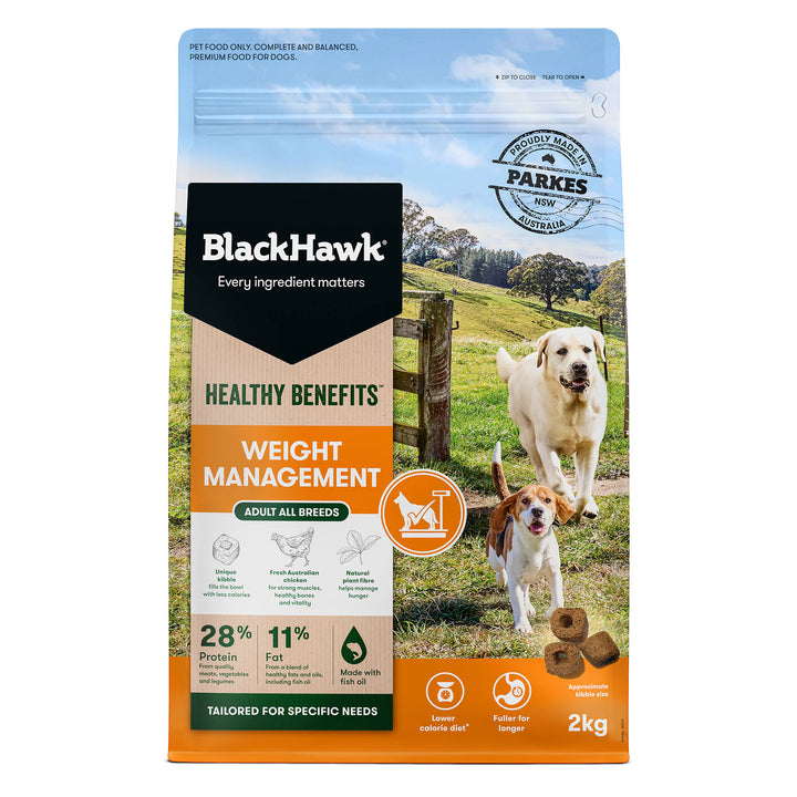 Black Hawk Healthy Benefits Weight Management Dog Food