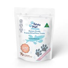 FreezyPaws Superpremium Human Grade Freeze-Dried Salmon Belly Raw Treats 100g