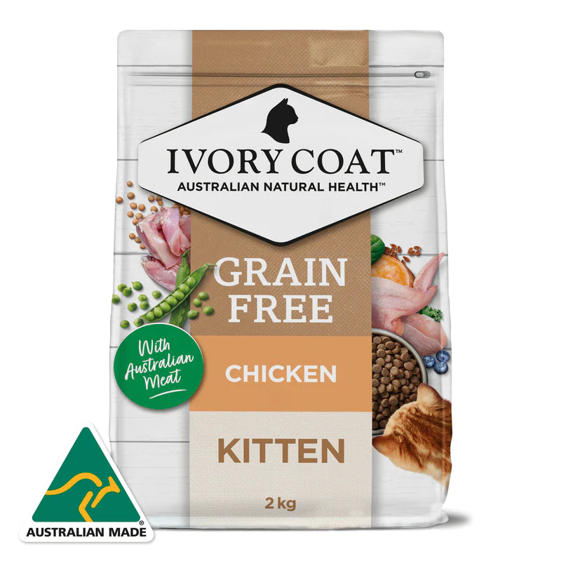  Ivory Coat Grain Free Kitten Kibble - 2kg Bag
