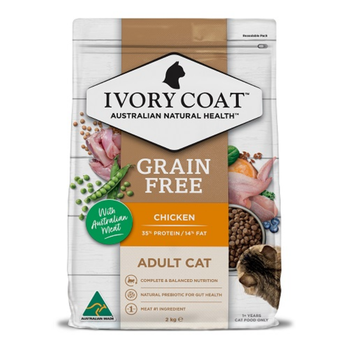 Ivory Coat Grain-Free Chicken Adult Cat Food - 2kg Bag