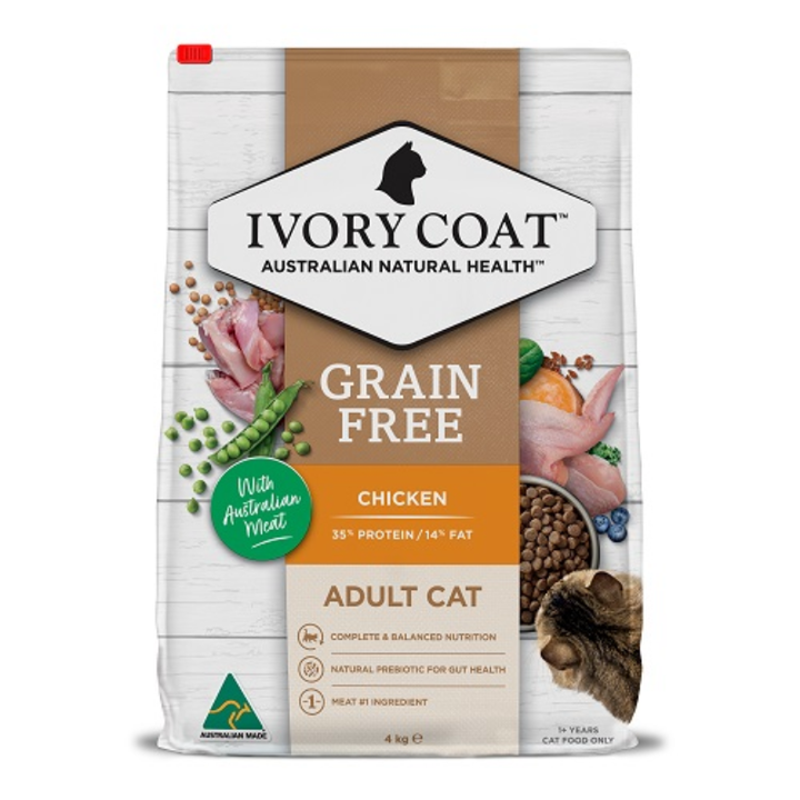 Ivory Coat Grain-Free Chicken Adult Cat Food - 4kg Bag