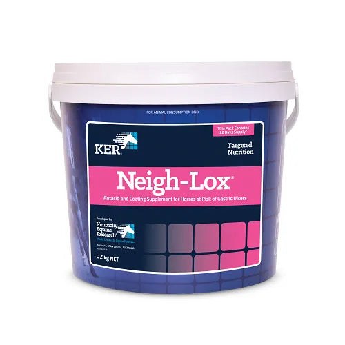 KER Neigh-Lox 2.5kg – Fast-acting antacid supplement for horses to support digestive health and prevent gastric ulcers.