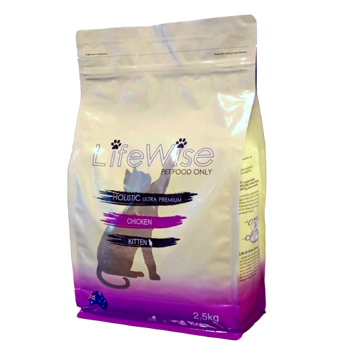 LifeWise Kitten Chicken with Vegetables - Premium kitten food in packaging.