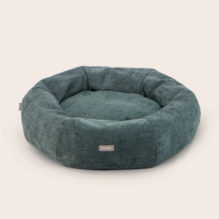 Snooza Panelled Cuddler Dog Bed in Amazon – Plush, calming, structured luxury bed for pets.