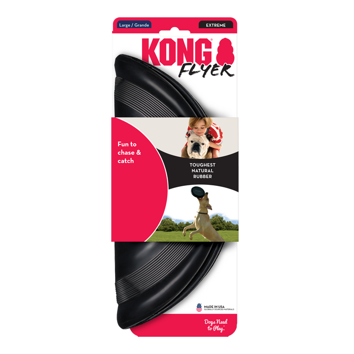 KONG Extreme Durable Rubber Flyer: Ultimate Fetch Toy for Energetic Dogs