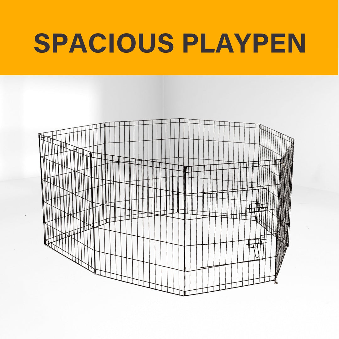 4Paws 8 Panel Foldable Pet Playpen