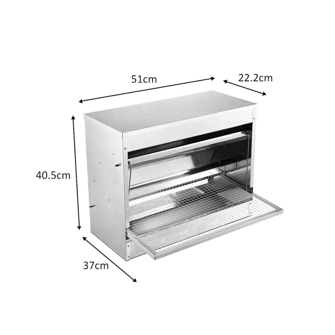 10kg Automatic Galvanised Chicken Feeder