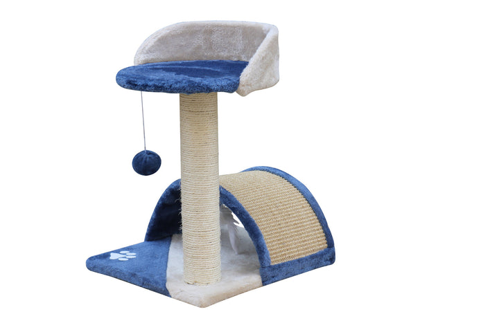 Cat Scratching Post Tree with Plush Covering & Sisal Sticks