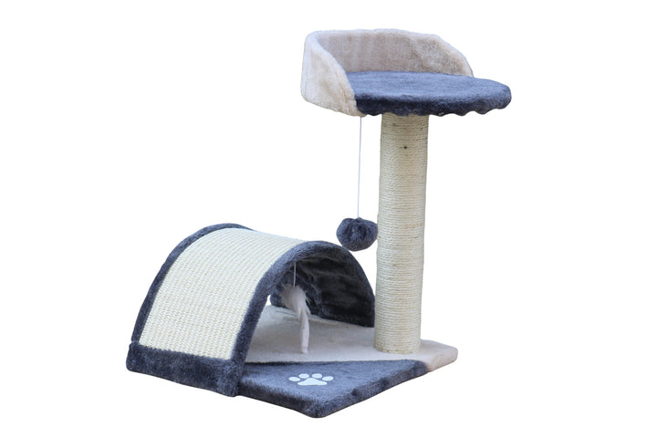 Cat Scratching Post Tree with Plush Covering & Sisal Sticks