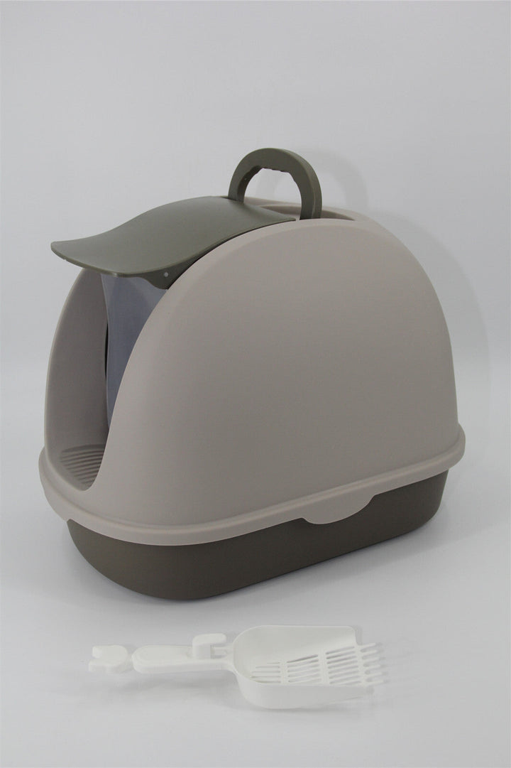 Portable Hooded Cat Litter Box