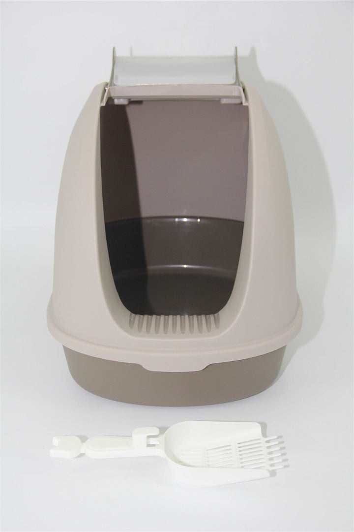 Portable Hooded Cat Litter Box