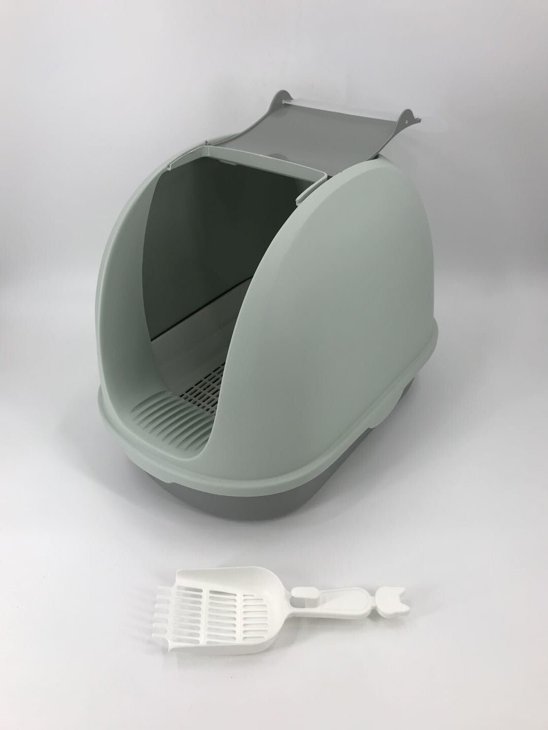 Portable Hooded Cat Litter Box