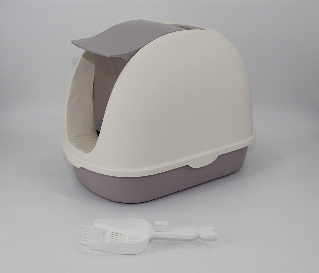 Portable Hooded Cat Litter Box