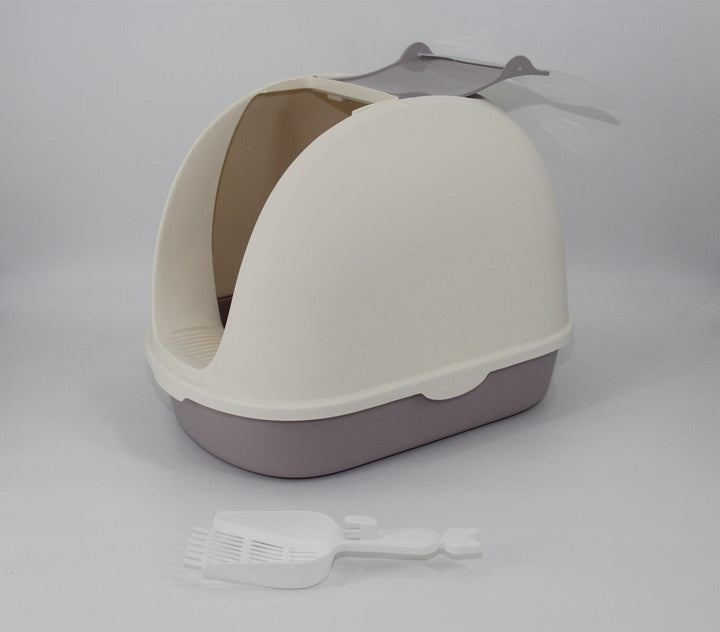 Portable Hooded Cat Litter Box