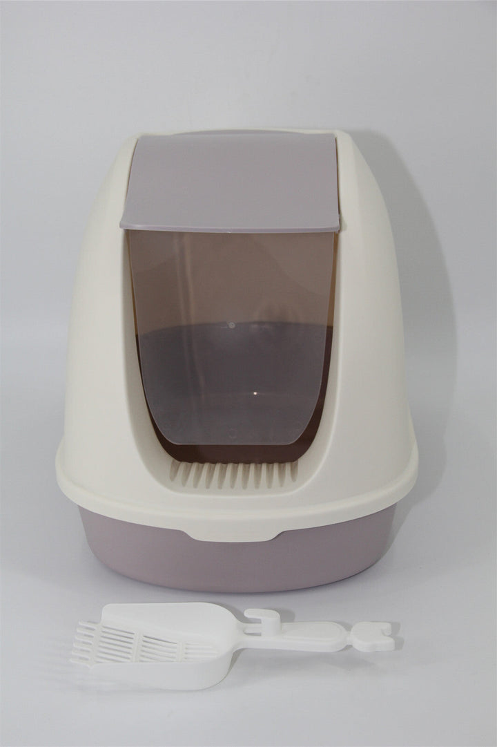 Portable Hooded Cat Litter Box