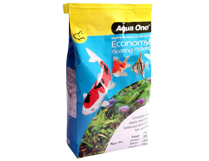 Aqua One Economy Pellets 1mm-4mm  (5kg)