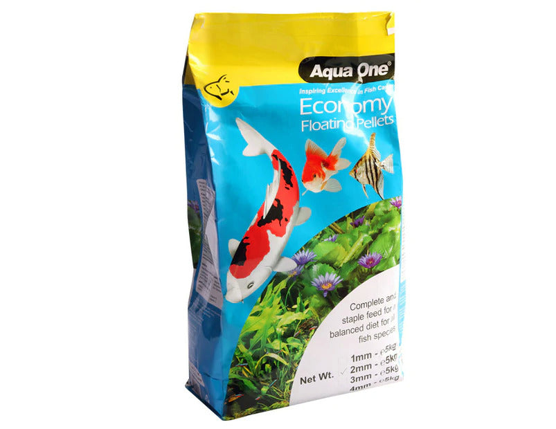 Aqua One Economy Pellets 1mm-4mm  (5kg)