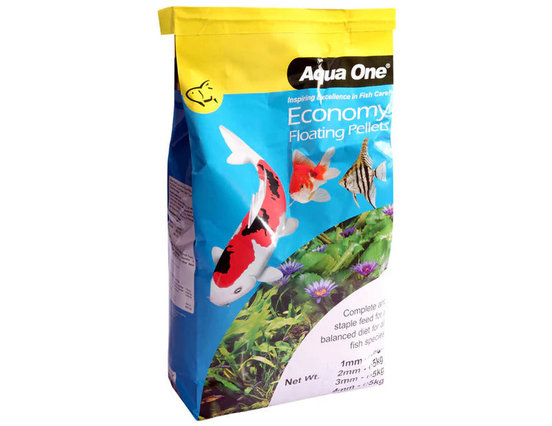 Aqua One Economy Pellets 1mm-4mm  (5kg)