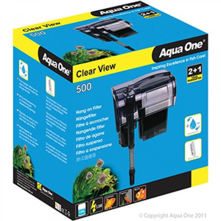 Aqua One Clear View Hang On Filter 500