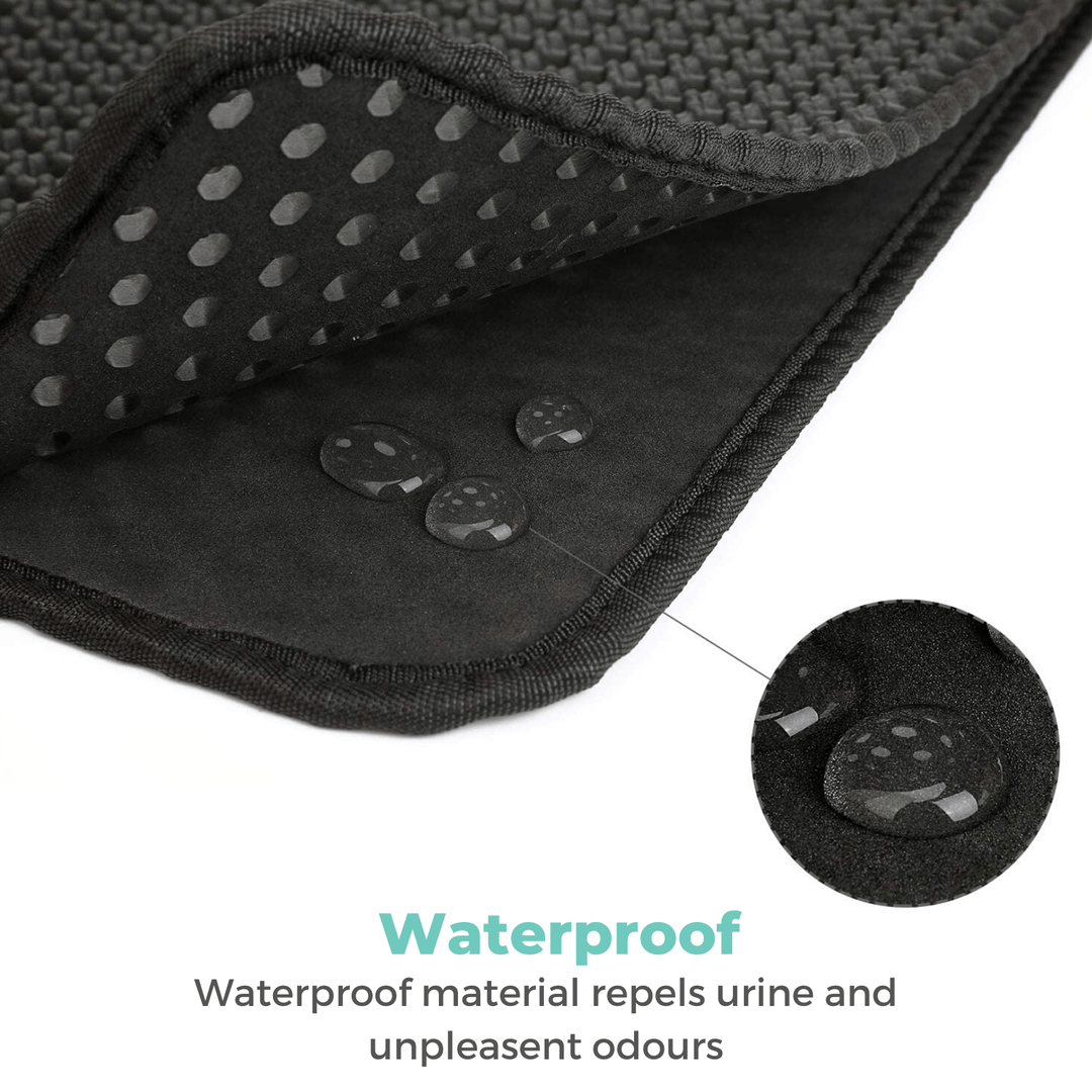 Detailed view of the honeycomb dual-layer design on the Waterproof Cat Litter Mat