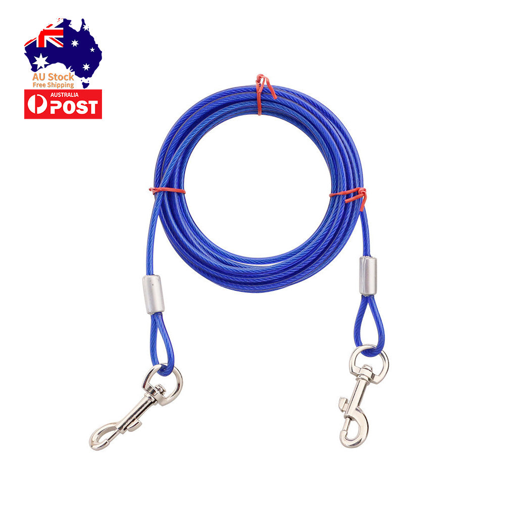 Heavy Duty 5M Dog Tie Out Cable Leash