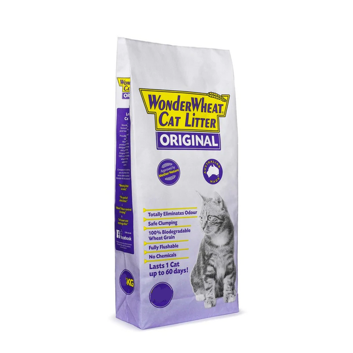 Wonder Wheat Clumping Cat Litter - Original 4kg bag