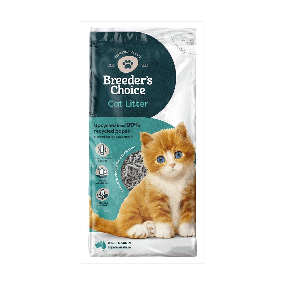 Image of Breeders Choice Cat Litter Bag - Eco-friendly packaging.