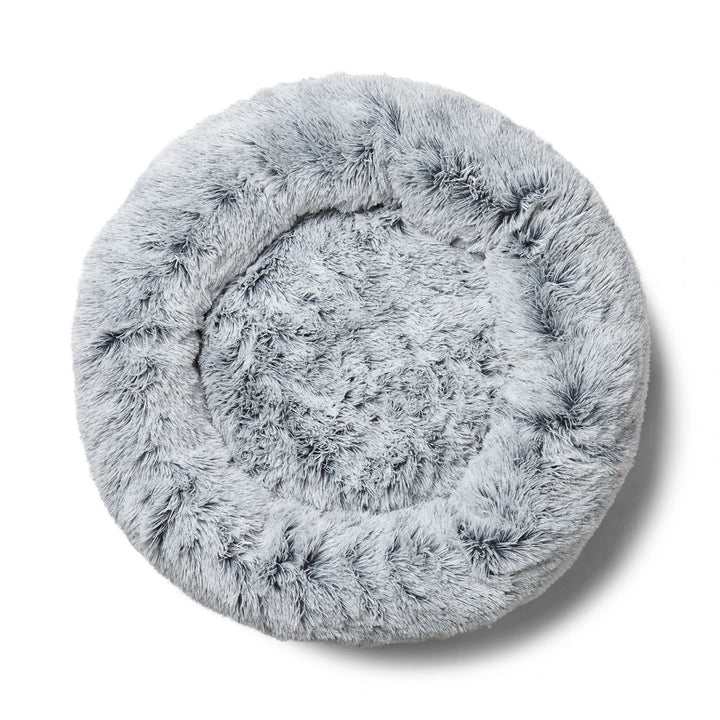 Close-up of the luxurious long pile vegan faux fur on the Silver Fox Cuddler