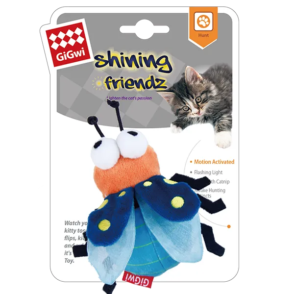 GiGwi Shining Friends Firefly Cat Toy with Catnip